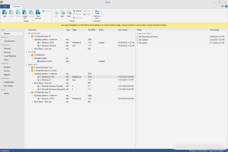 一键自动重装系统(NTLite)