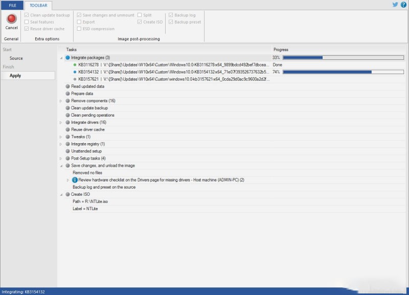 一键自动重装系统(NTLite)