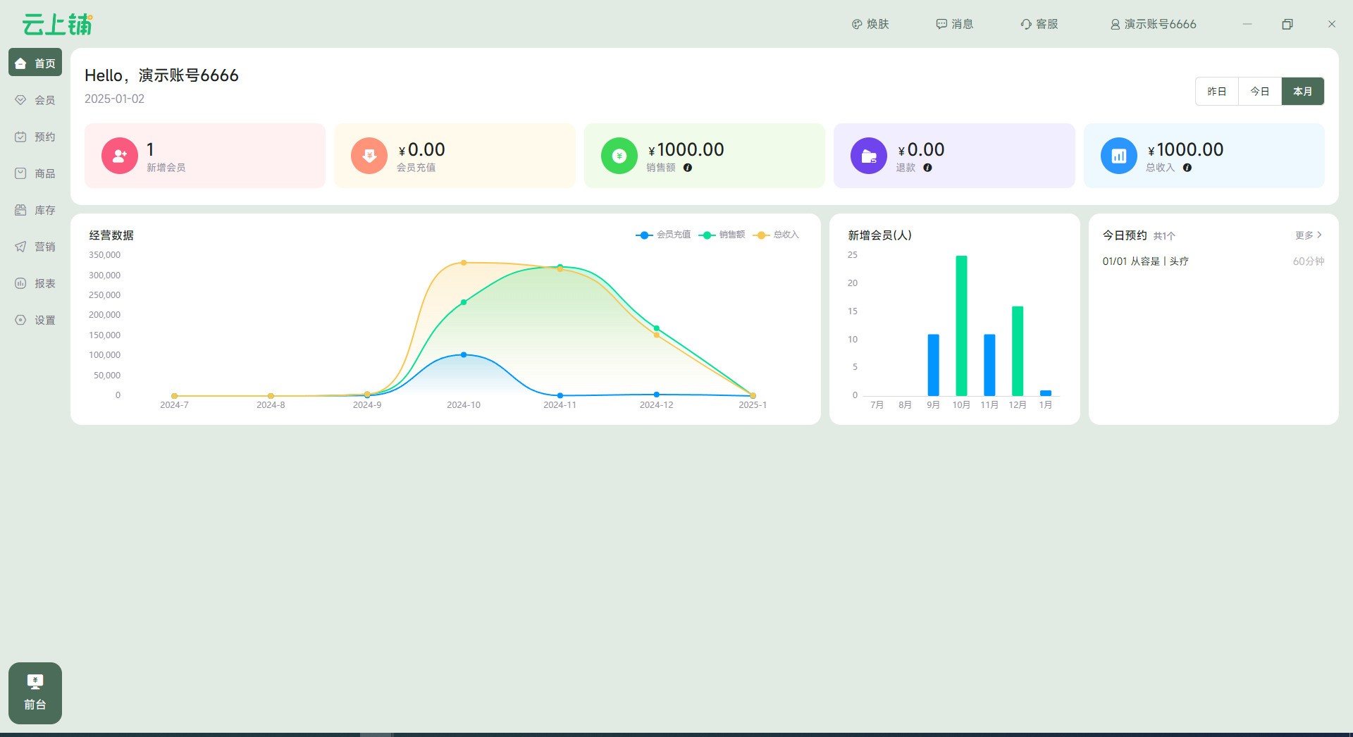 图片[2]|云上铺美业收银系统1.21 专业版|天然软件园