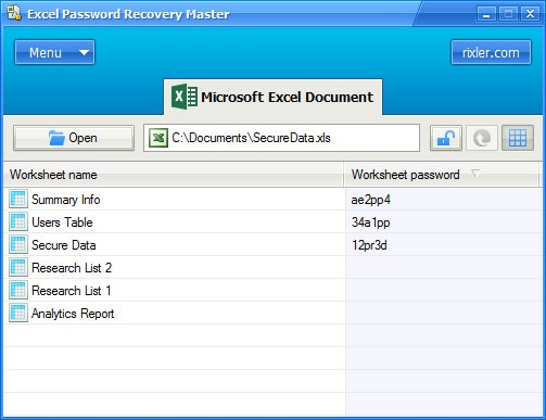 Excel Password Recovery Master3.5|天然软件园